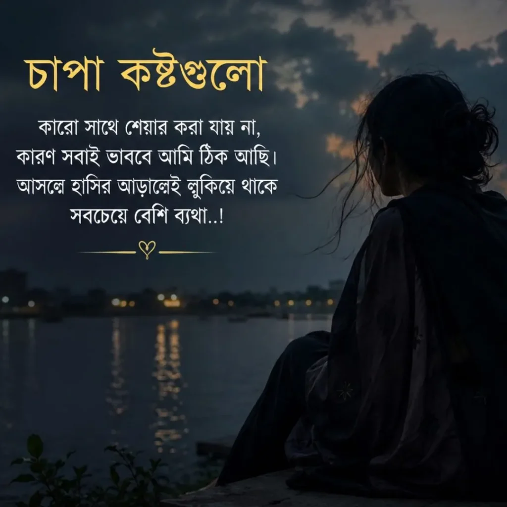 চাপা কষ্টের স্ট্যাটাস