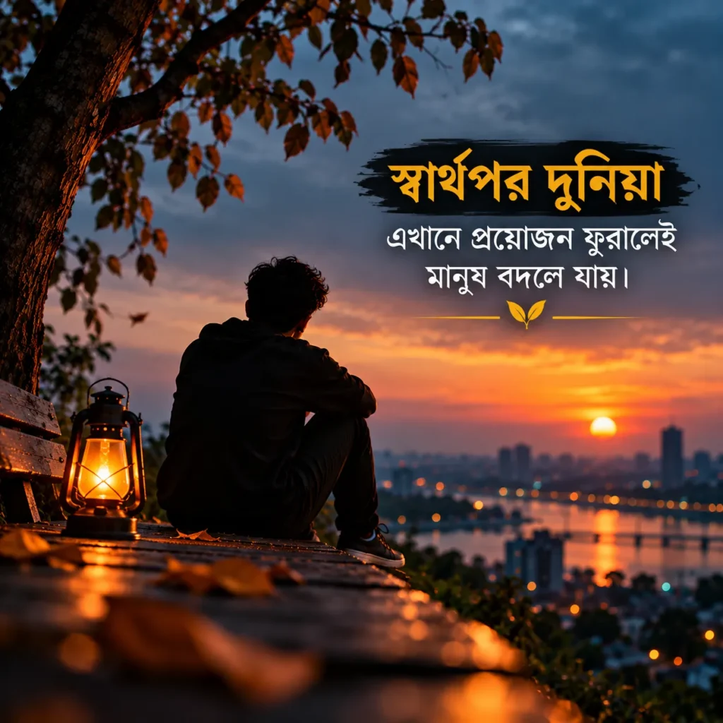 স্বার্থপর দুনিয়া নিয়ে উক্তি