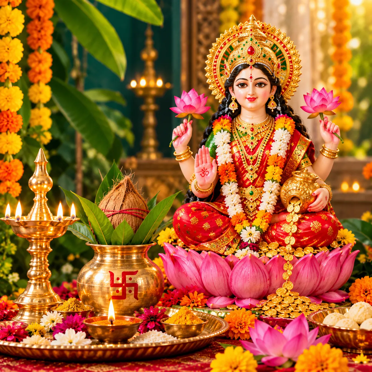 লক্ষ্মীপূজা ক্যাপশন