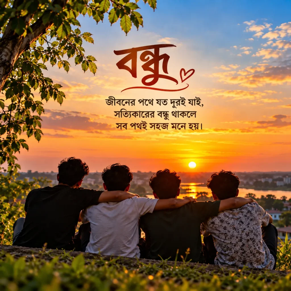 বন্ধু নিয়ে স্ট্যাটাস