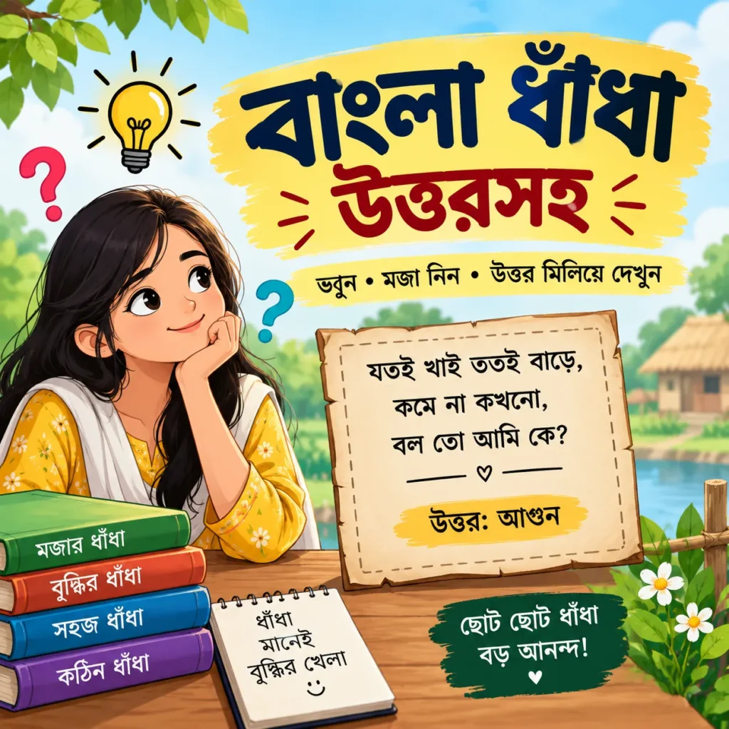 হাসির ধাঁধা উত্তর সহ
