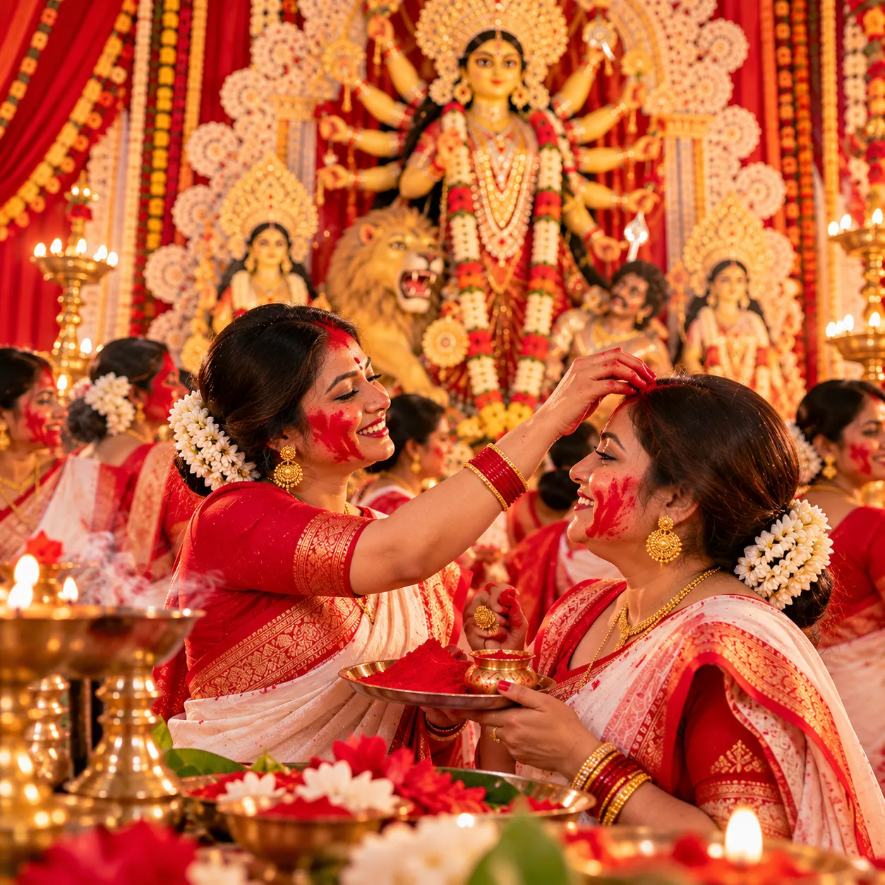 সিঁদুর খেলা ক্যাপশন