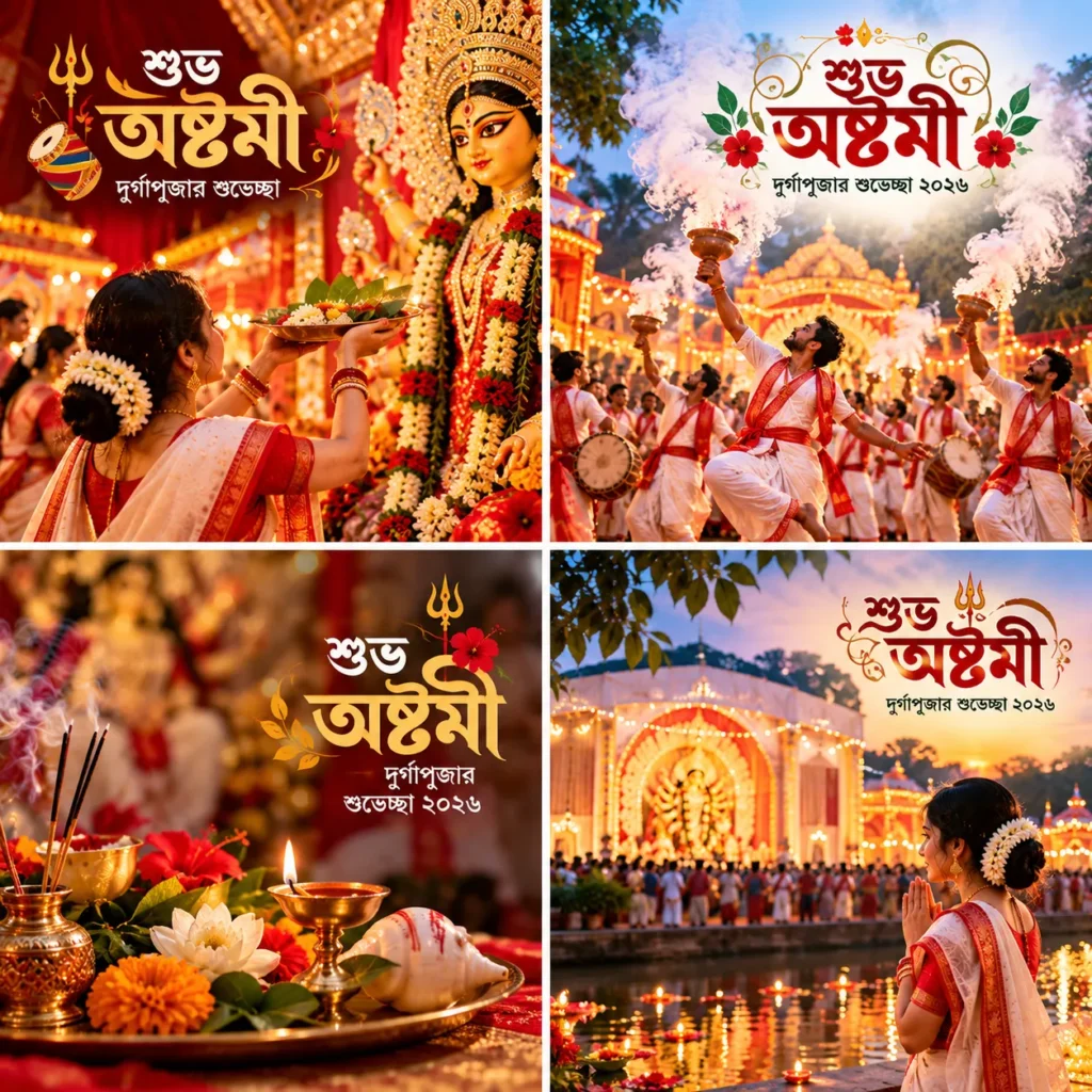 শুভ অষ্টমী স্ট্যাটাস