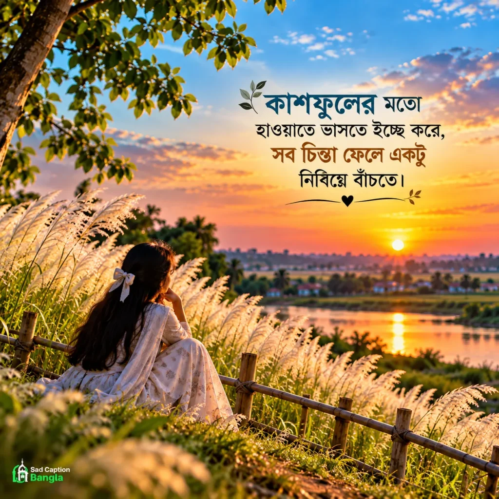 কাশফুল নিয়ে ক্যাপশন
