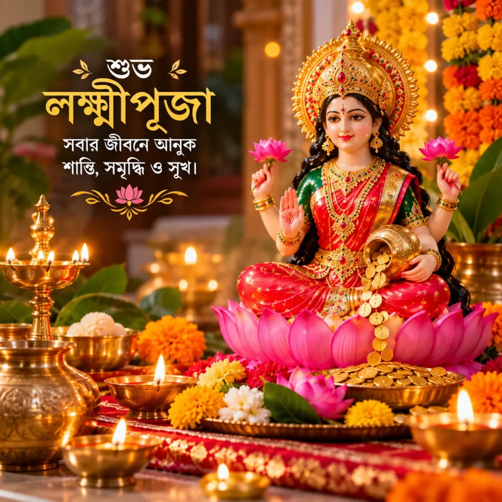 লক্ষ্মীপূজা ক্যাপশন