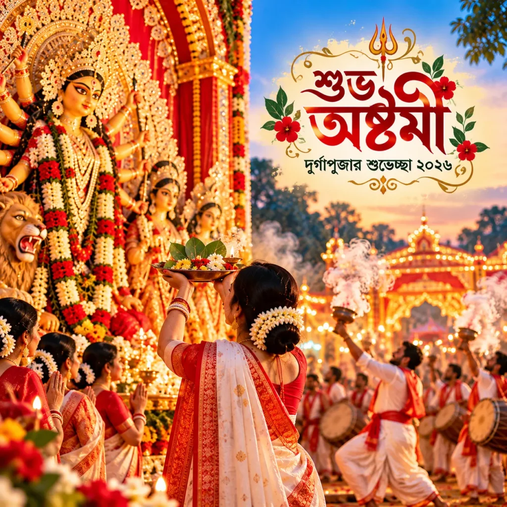 শুভ অষ্টমী ক্যাপশন