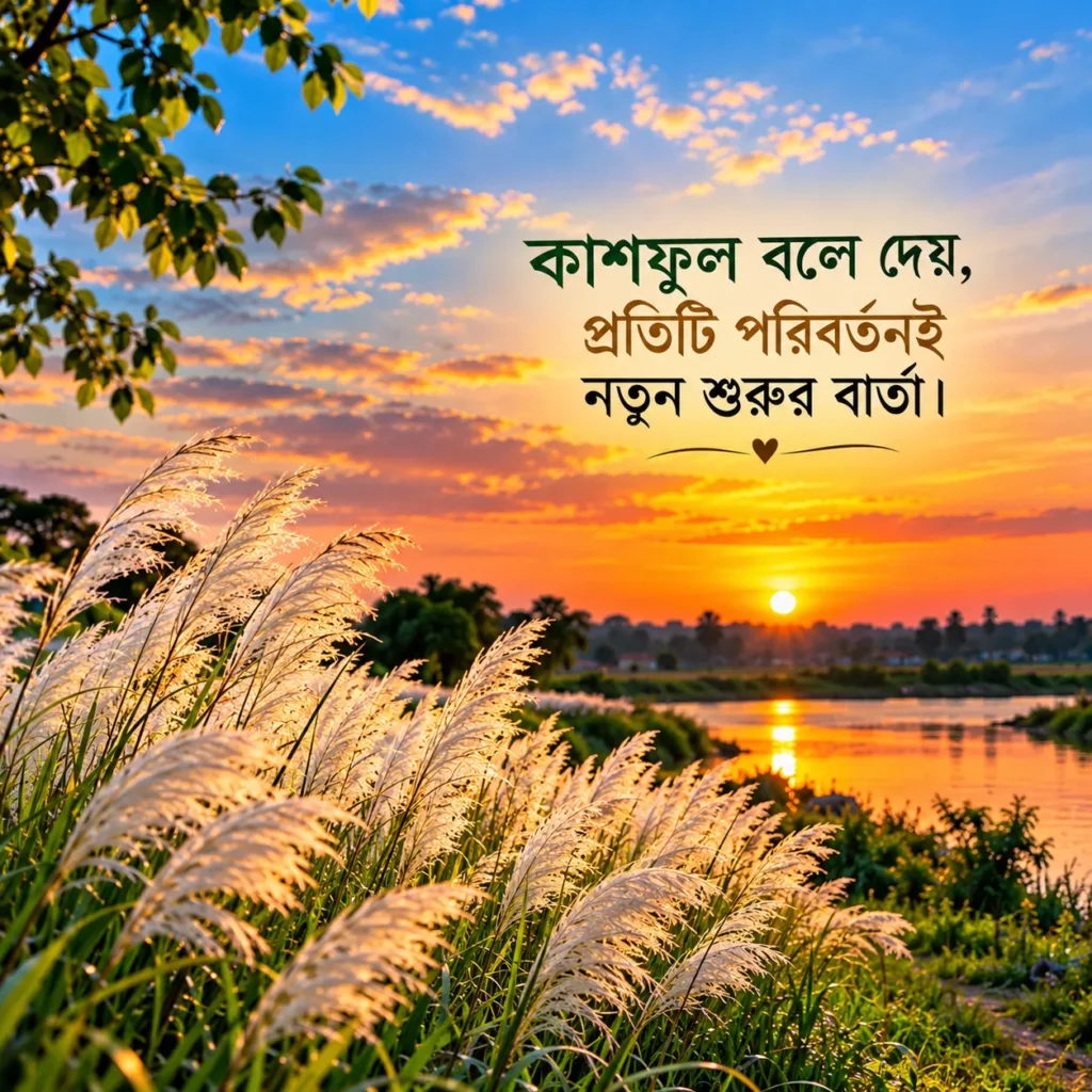 কাশফুল নিয়ে ক্যাপশন