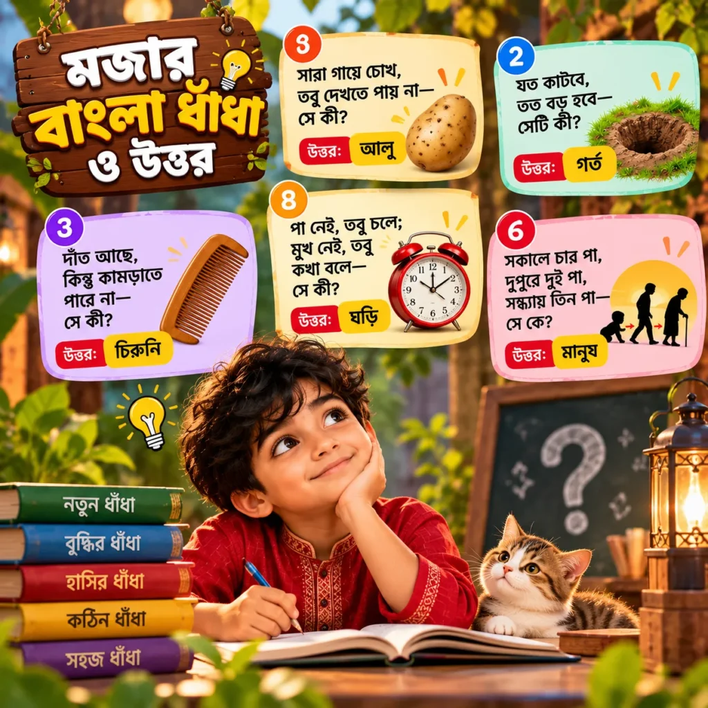 হাসির ধাঁধা উত্তর সহ